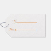 Neujahr Geschenkanhänger (Rückseite Horizontal)