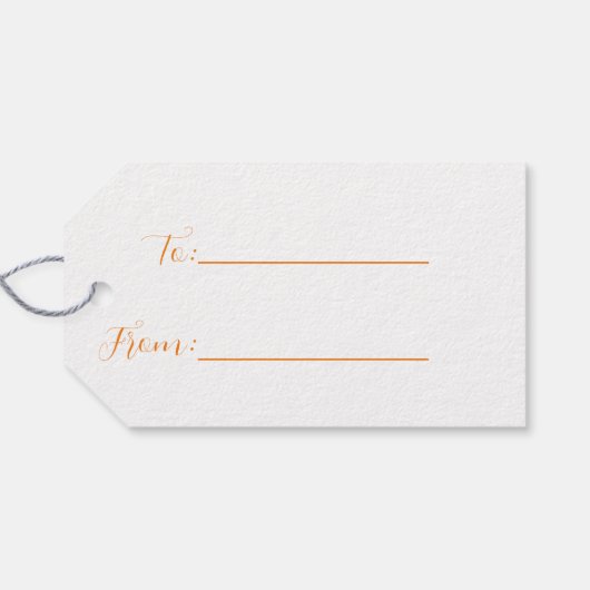 Neujahr Geschenkanhänger (Rückseite Horizontal)