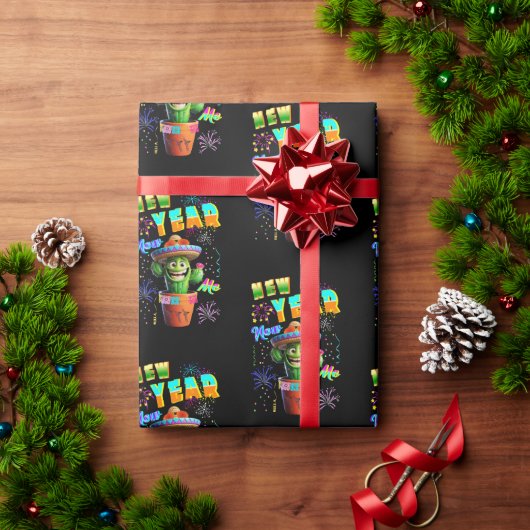 Neujahr Geschenkpapier (Feiertagsgeschenk)