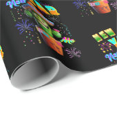 Neujahr Geschenkpapier (Rolleneckpunkt)