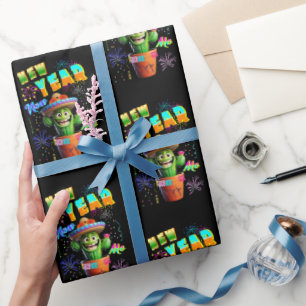 Neujahr Geschenkpapier