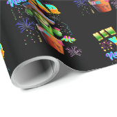 Neujahr Geschenkpapier (Rolleneckpunkt)