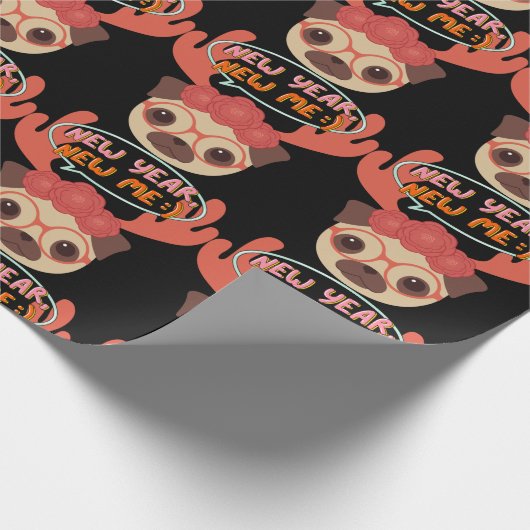 Neujahr Geschenkpapier (Ecke)