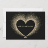 Neujahr | Gold schwarz | 3 Fotokarte Feiertagskarte (Rückseite)