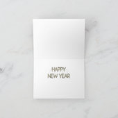 Neujahr - Goldene Eleganz - Springer Spaniel Feiertagskarte (Innenseite)