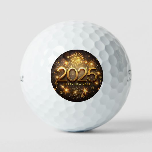 Neujahr Golf Ball 2025 (Vorderseite)