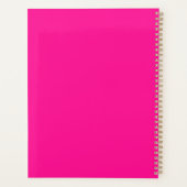 Neujahr heiß rosa Stilvoll Planer (Rückseite)