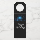 Neujahr in Paris Flaschenanhänger (Vorderseite)