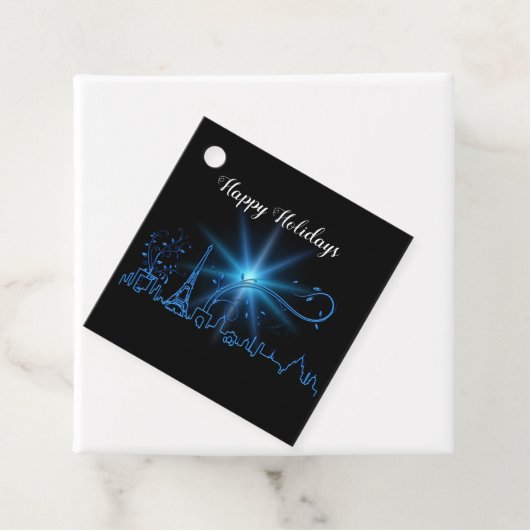 Neujahr in Paris Geschenkanhänger (Beispiel)