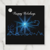 Neujahr in Paris Geschenkanhänger (Vorderseite)