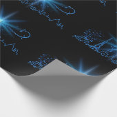 Neujahr in Paris Geschenkpapier (Ecke)