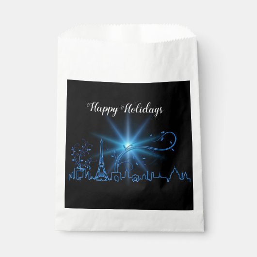 Neujahr in Paris Geschenktütchen (Vorderseite)