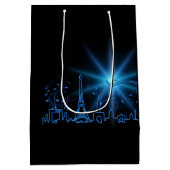 Neujahr in Paris Mittlere Geschenktüte (Rückseite)