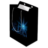 Neujahr in Paris Mittlere Geschenktüte (Rückseite Schrägansicht)