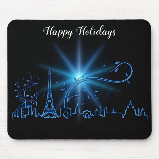 Neujahr in Paris Mousepad (Vorne)