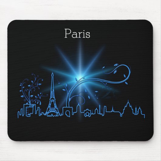 Neujahr in Paris Mousepad (Vorne)