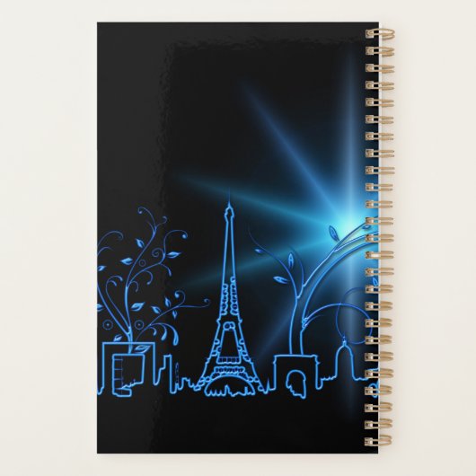 Neujahr in Paris Planer (Rückseite)