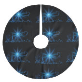 Neujahr in Paris Polyester Weihnachtsbaumdecke (Vorderseite)