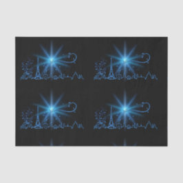 Neujahr in Paris Seidenpapier