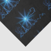 Neujahr in Paris Seidenpapier (Ausschnitt)