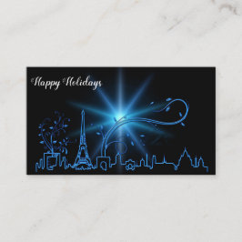 Neujahr in Paris Visitenkarte