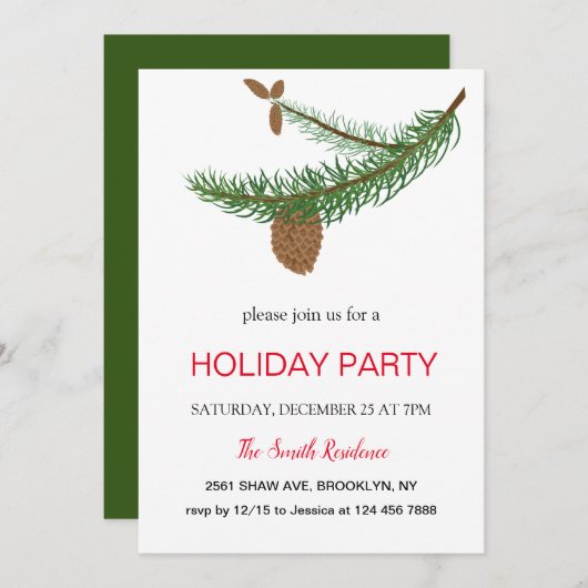 Neujahr ist der Kiefer ein Säugetier Einladung (Vorne/Hinten)