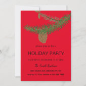 Neujahr ist der Kiefernbaum eine Säugetiereinladun Einladung (Vorderseite)