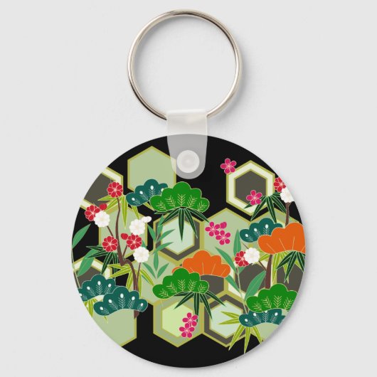 Neujahr Japan Stil Schlüsselanhänger (Vorderseite)