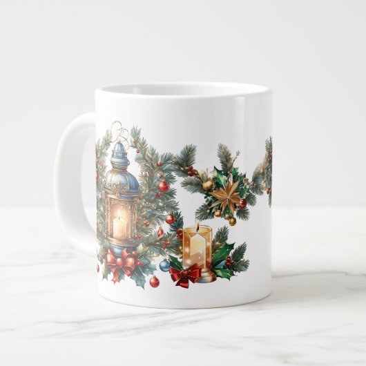 Neujahr Jumbo-Tasse (Vorderseite Links)