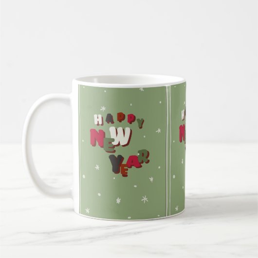 Neujahr Kaffeetasse (Links)