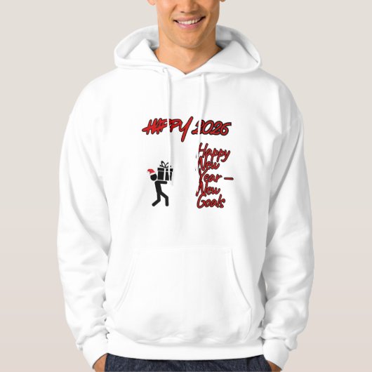 NEUJAHR Kapuzenpullover trendy lustig cool Hoodie (Vorderseite)