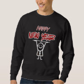 NEUJAHR Kapuzenpullover trendy stilvoll modern 202 Sweatshirt (Vorderseite)