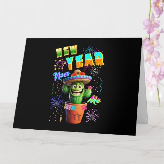 Neujahr Karte (Orchidee)