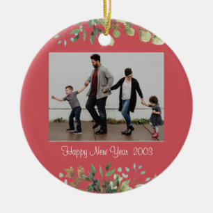 Neujahr Keramik Circle Ornament