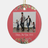 Neujahr Keramik Circle Ornament (Links)