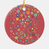 Neujahr Keramik Circle Ornament (Hinten)