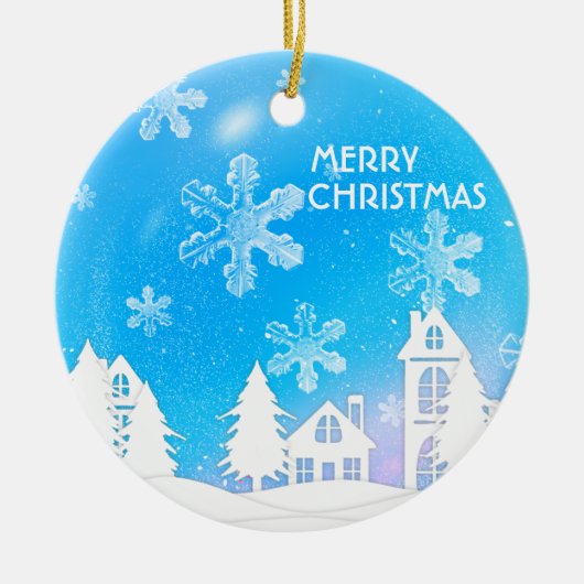 Neujahr Keramik Ornament (Vorne)