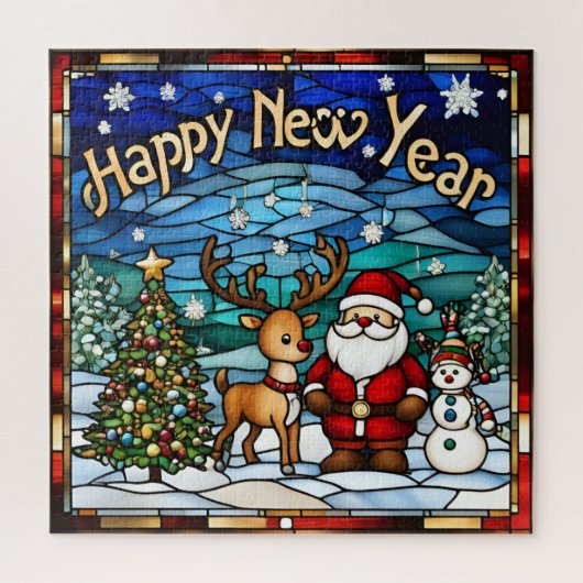 Neujahr Kinderpuzzle Puzzle (Vertikal)