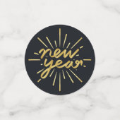 Neujahr Konfetti (Klein Vorderseite)