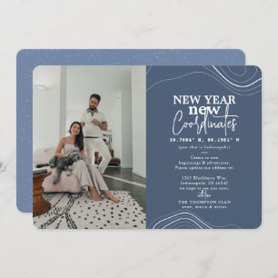 Neujahr koordiniert Ankündigung von Pic Blue Movin