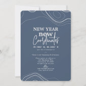 Neujahr koordiniert Ankündigung zur Blaubewegung (Vorderseite)