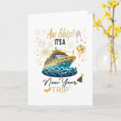 Neujahr Kreuzfahrt 2026 Nye Feier Karte (Gelbe Blume)