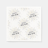 Neujahr Kunst Burst Grafik glücklich Neues Jahr Te Serviette (Vorderseite)
