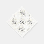 Neujahr Kunst Burst Grafik glücklich Neues Jahr Te Serviette (Ecke)