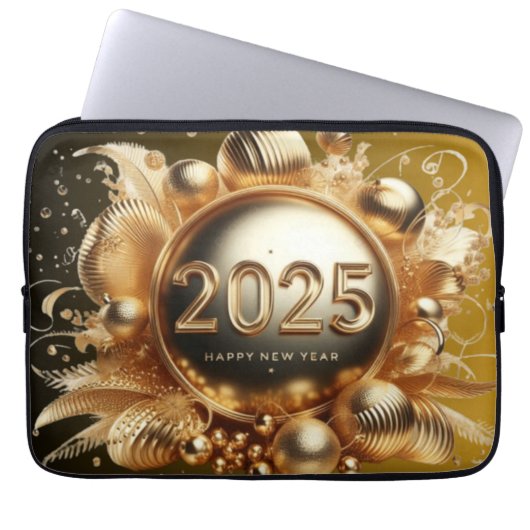 Neujahr Laptopschutzhülle (Vorderseite)