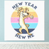 Neujahr Leinwanddruck (Insitu (Holzboden))