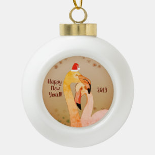 Neujahr Liebe Ball Dekoration Keramik Kugel-Ornament