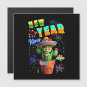 Neujahr Magnetkarte (Vorne/Hinten)