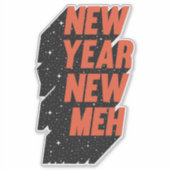 Neujahr Meh Aufkleber (Vorderseite)