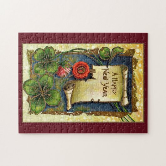 Neujahr mit Closed Puzzle (Horizontal)